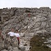 Der Steig auf die Große Cirspitze windet sich immer auf der einfachsten Route durch die Südflanke