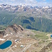 Aussicht nach Westen ins Gurgler Tal. Die beiden Speicherseen sind zwar künstlich, aber dennoch schön. 