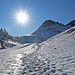 mit viel Sonne der Alp Ober Stafel entgegen