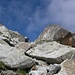 Il faut crapahuter, escalader, contourner... il n'y a pas de sentier sous la fenêtre d'Arpette (photo de 2007)
