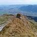 Gross Fulfirst: Blick ins Rheintal - mit dem exponierten Grätchen dazwischen ..