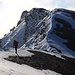 André unterwegs von der L'Épaule (3011m) auf dem Verbindungsgrat zur Tour Sallière.