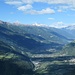 Blick nach Südwesten Richtung Ortlergruppe.