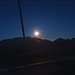 la luna piena: sono fortunato nel poterla ammirare