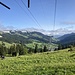 Blick von der Holzegg hinunter nach Brunni.