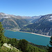 Lago di Resia / Reschensee e Vallunga con in fondo la Punta Lago Bianco / Weissseespitz m.3552.