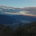 mentre mi godo il tramonto della luna ecco le prime nuvole comparire all'orizzonte