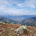 Montée en direction de la Pointe de Mandelon, vue sur Sion.