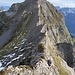 Paar Kletterstellen im Grat ab der Furggle
