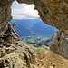 Kleine Höhle bei der südseitigen Umgehung des Grateaufschwunges oberhalb der Furggle