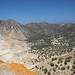 Ausblick vom Balkon von Nikia hinüber nach Emporios, ganz hinten erkannt man Kos