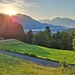 Blick von Amerlügen Richtung Bludenz und Großes Walsertal