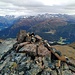 Totalphorn: Blick in die wokenverhangene Silvretta-Region ..