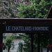 Enseigne vintage à la gare du Châtelard-Frontière