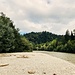 ... mit Kiesbänken auch am Ufer