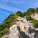 Schrofige Passage im Aufstieg zur Jagdhütte