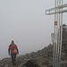 Grau in Grau am Wilden Pfaff und wir beeilen uns mit dem Rückweg Richtung Hildesheimer Hütte bzw. Stubaier Gletscherbahn