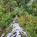Blick zurück zum Einstieg nach den ersten paar Metern