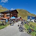 Bei der Fiescheralp wird es augenscheinlich, dass heute verschiedene Mountainbike-Rennen abgehalten wurden.