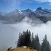 Dominantes Dreigestirn vis-à-vis (Widderfeldstock, Nüenalphorn und Wild Geissberg aka Huetstock