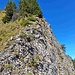 Würfelfels am Schlussaufschwung zu Pt. 1987