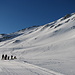 Start zum Skitourenwochenende auf dem Oberalppass 