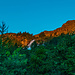 Die Cascata del Pisciai im frühen Morgenlicht