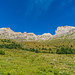 Rückblick - rechts der Monte Mongioie und links davon der Bocchino delle Scaglie