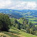 Blick vom Hochhamm hinunter zum Gasthaus Hochhamm