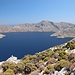 im Abstieg mit Blick nach Kalymnos