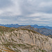 Cima delle Saline (2.613 m) - im Vordergrund Cima Pian Ballaur und Punta Marguareis - dahinter die Seealpen mit der Cima Argentera