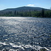Eckerstausee mit Blick zum höchsten Harzer, dem Brocken.