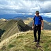 sulla vetta di cima dell'Omo