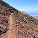 Querung durch Flanke des Pico Redondo.
