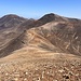Rückblick aus der Gipfelflanke des Hacha Grande auf den Aufstieg sowie den Pico Redondo. Links der Atalaya. 