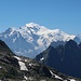 Zoom sur le Mont Blanc depuis le col de Barberine