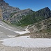 Vue vers le col d'Emaney depuis le col de Barberine, itinéraire plus compliqué qu'on pourrait croire en regardant la photo
