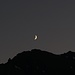 Lune au-dessus du lac de Salanfe