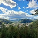 ...von wo aus man eine schöne Aussicht auf Hinterweidenthal und ins Tal der Wieslauter hat. 