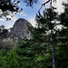 Punta Caletta, l'éperon NW se devine à droite