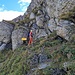 Einstieg zum Klettersteig