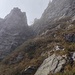 vista del percorso di discesa (alle spalle)