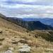 Rückblick auf den Anstieg von der Alpe di Moriscolo