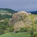 Rocher de Flayac. von der Burg Polignac aus aufgenommen