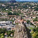 Rocher Aiguilhe und Polignac vom Rocher Corneille aus gesehen