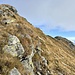 mit Felsen durchsetze Wiesen kennzeichnen den Aufstieg