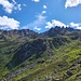 Die Tübinger Hütte vom Aufstiegsweg