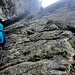 Le couloir de descente, qu'on a trouvé assez scabreux. Attention si c'est humide !