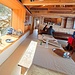 Im Innern der neuen Hütte.