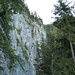 Felswand Schaffelberg/Klettergarten mit oberen Kammverlauf <br />Archivbild von der Tour Latschenköpfel (23.08.2024)